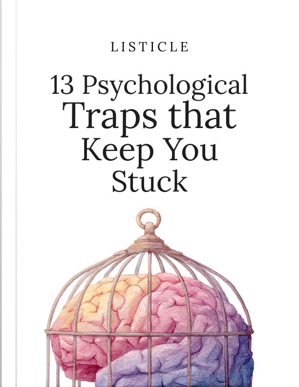 13 Psychological Traps that Keep You Stuck Listicle